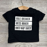 Shirt Rule Breaker Mess Maker 9-12M