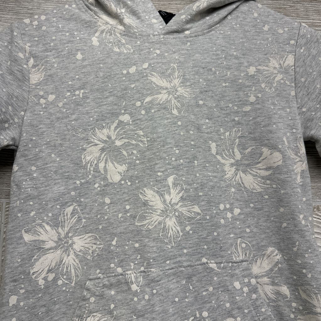 Shirt W/ Hood Flowers 8-10
