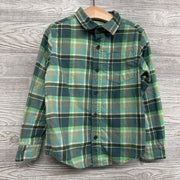 Flannel Button Up Plaid Shirt 4-5
