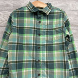 Flannel Button Up Plaid Shirt 4-5