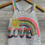 Tank Top Sequins Love 7-8