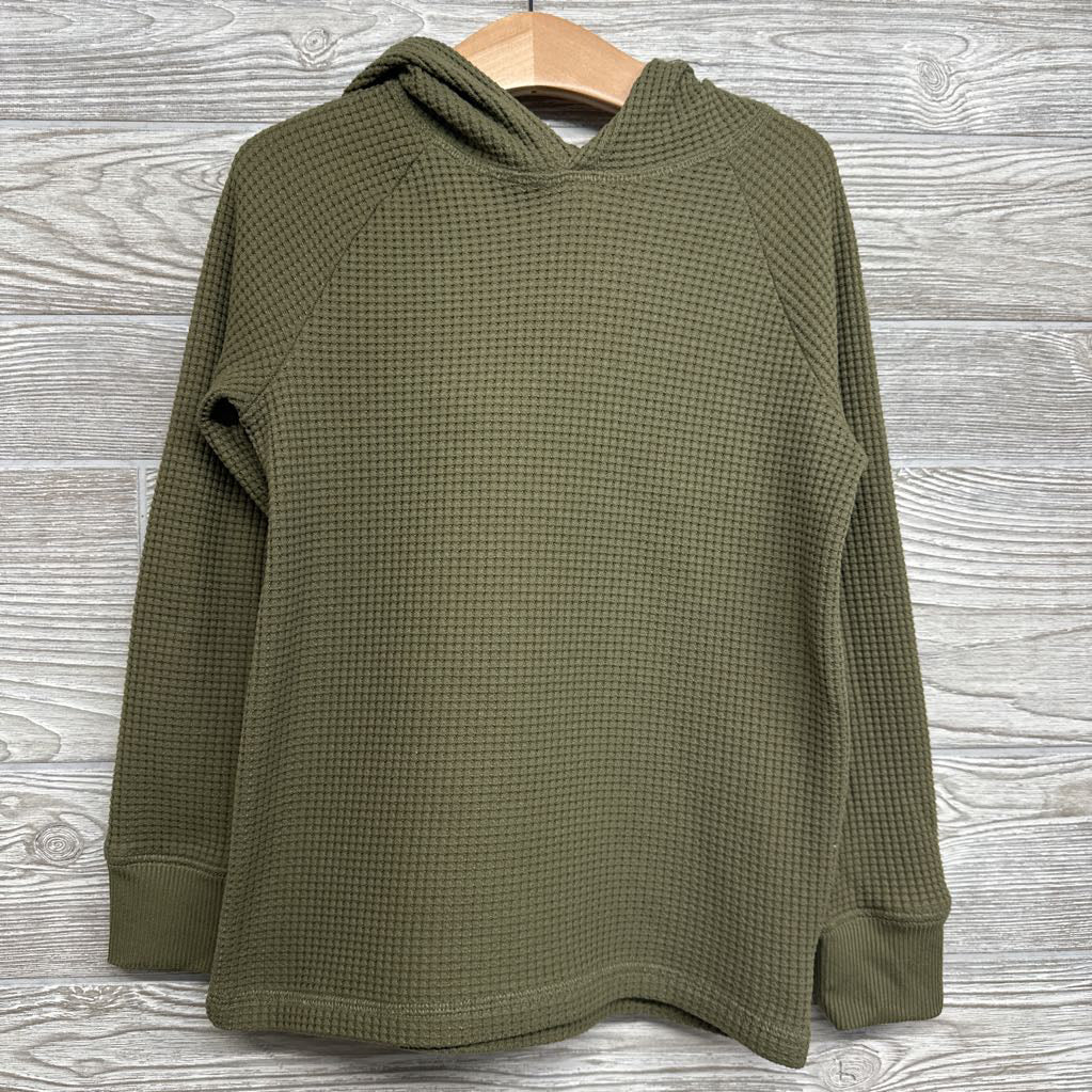Waffle Knit Hooded Shirt 7
