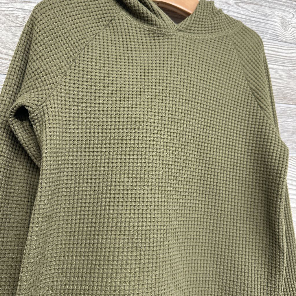 Waffle Knit Hooded Shirt 7