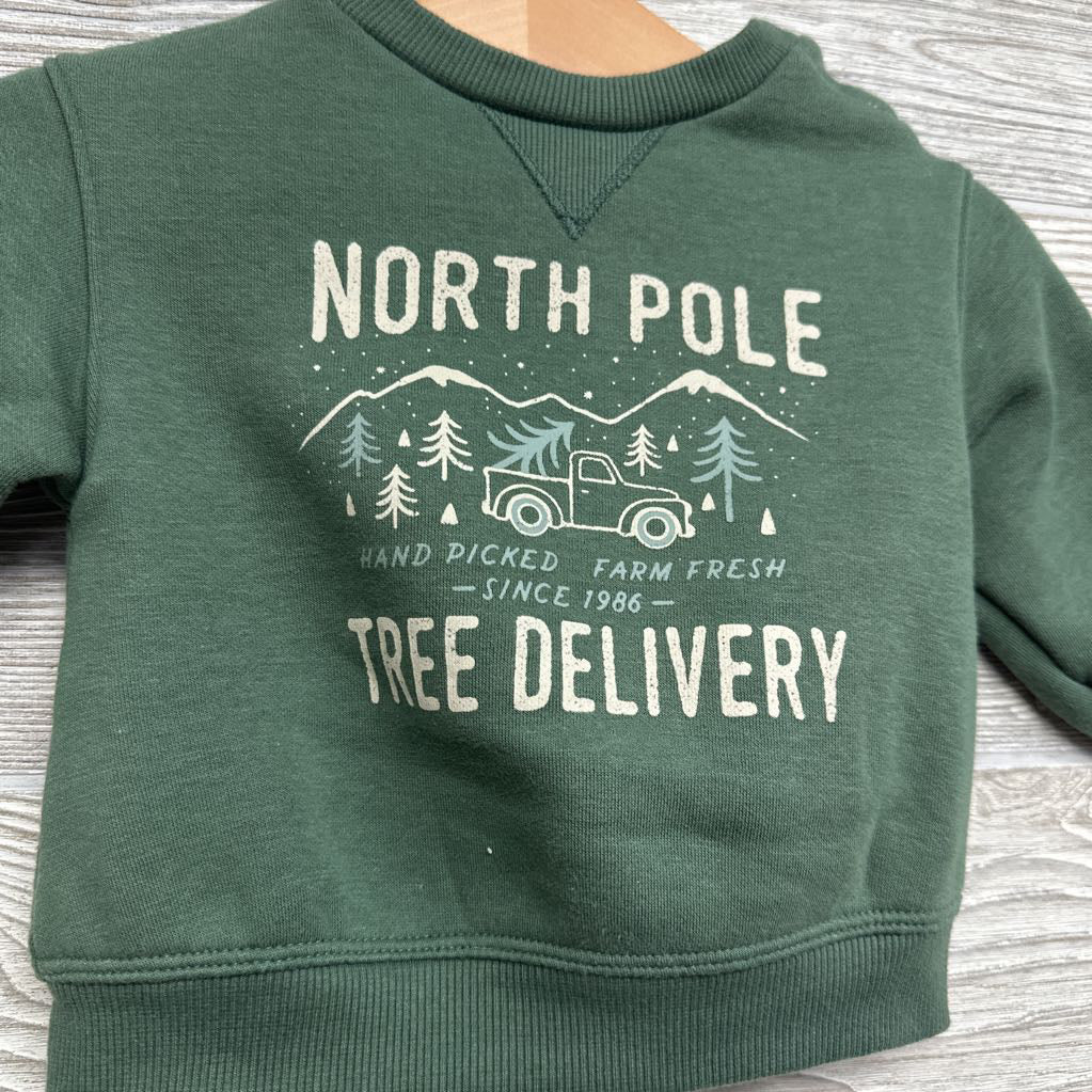 Crewneck North Pole Tree Delivery 3M