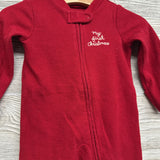 Waffle Knit Sleeper My First Christmas 3M