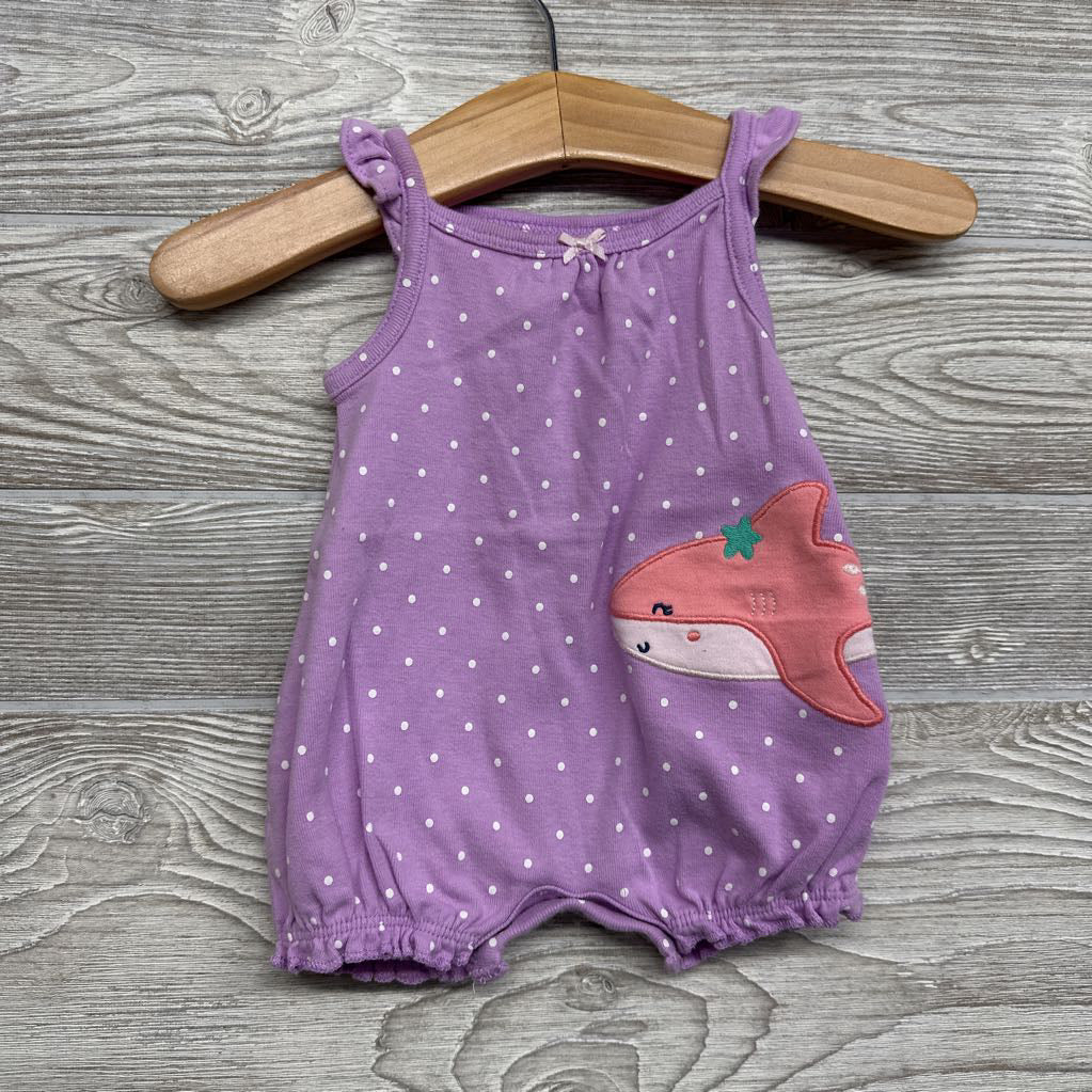 Romper Shark Dots NB