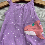 Romper Shark Dots NB