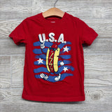 Shirt USA Hot Dog 4t