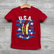 Shirt USA Hot Dog 4t