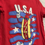 Shirt USA Hot Dog 4t