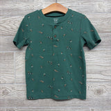 Ribbed Henley Shirt Animals 5t