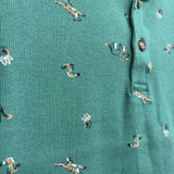 Ribbed Henley Shirt Animals 5t