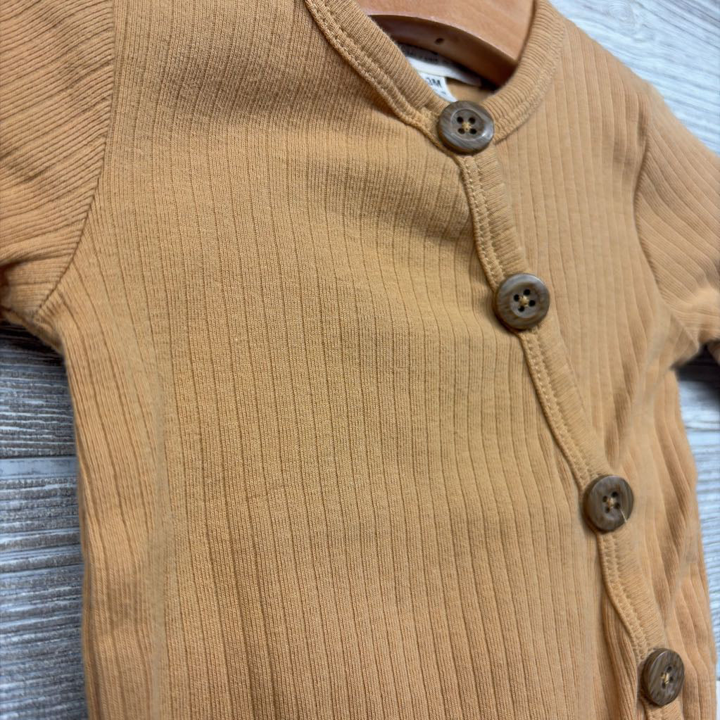 Ribbed Bodysuit Buttons 0-3M
