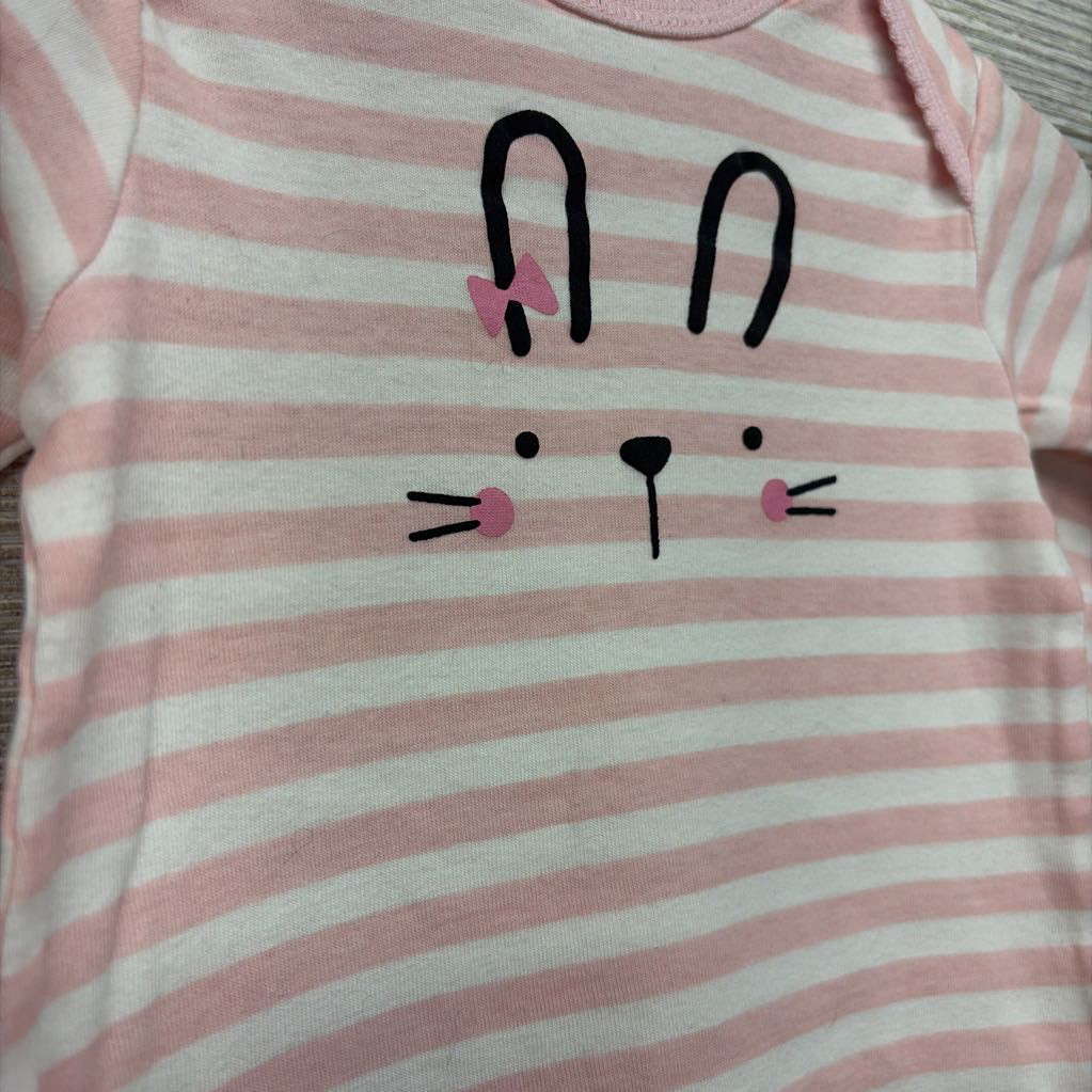 Gown Stripped Rabbit 0-6M