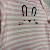 Gown Stripped Rabbit 0-6M