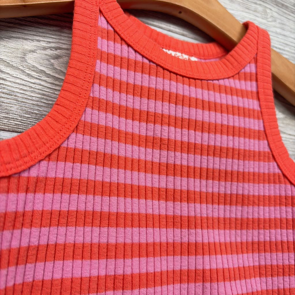 Ribbed Tank Top Lettuce Trim 4t