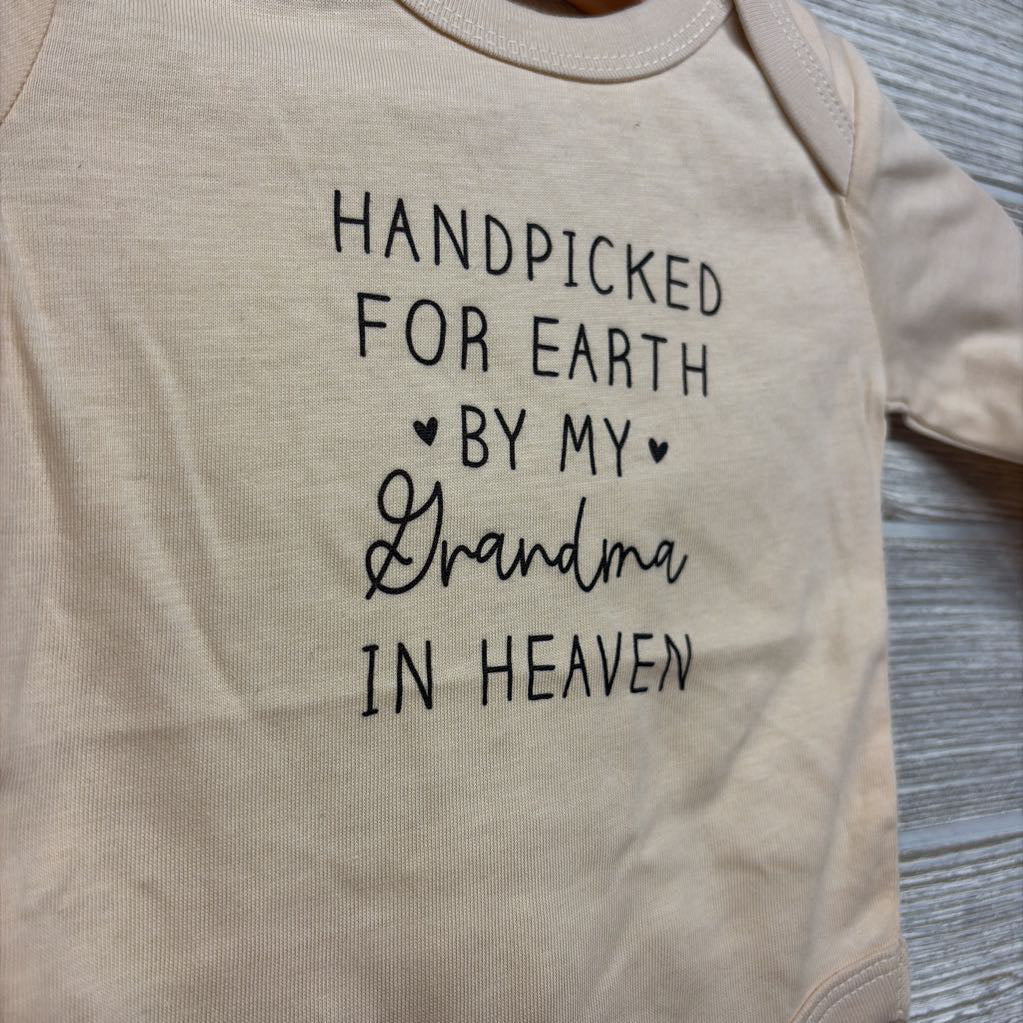 LS Bodysuit Handpicked For Earth By My Grandma Nb