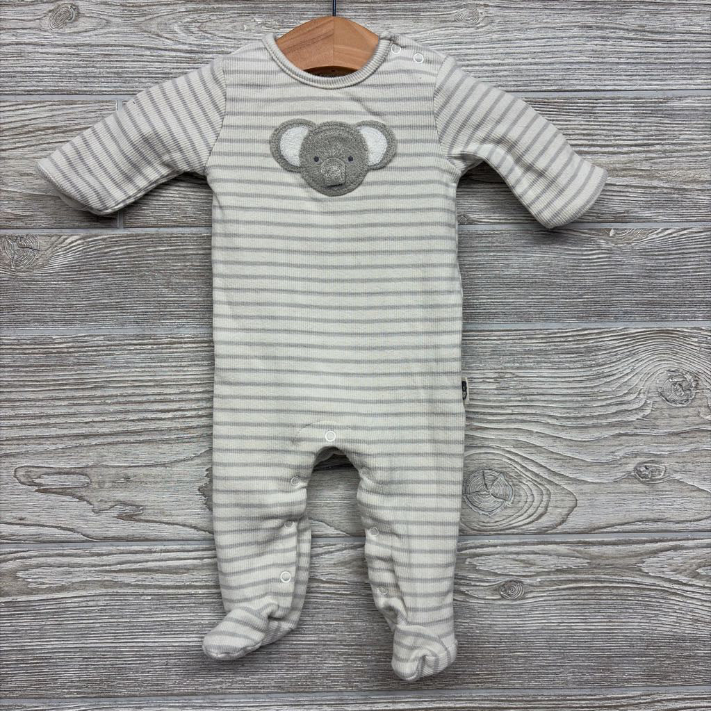 Ribbed Organic Outfit Elephant 0-3M