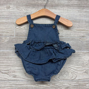 Denim Ruffle Romper 3-6M