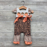 Romper Animal Print Pumpkins 3-6M