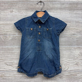 Denim Shorty Outfit 3-6M