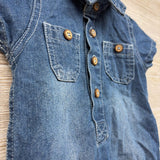 Denim Shorty Outfit 3-6M