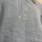 NEW Shirt Dog & Striped Pants 0-3M