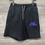 French Terry Drawstring Shorts Mesh Side Stripe 10-12