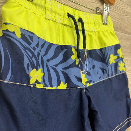 Swim Trunks Flowers 3t