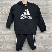 Full Zip Hoodie Logo & Jogger Sweatpants 3 Stripes 18M