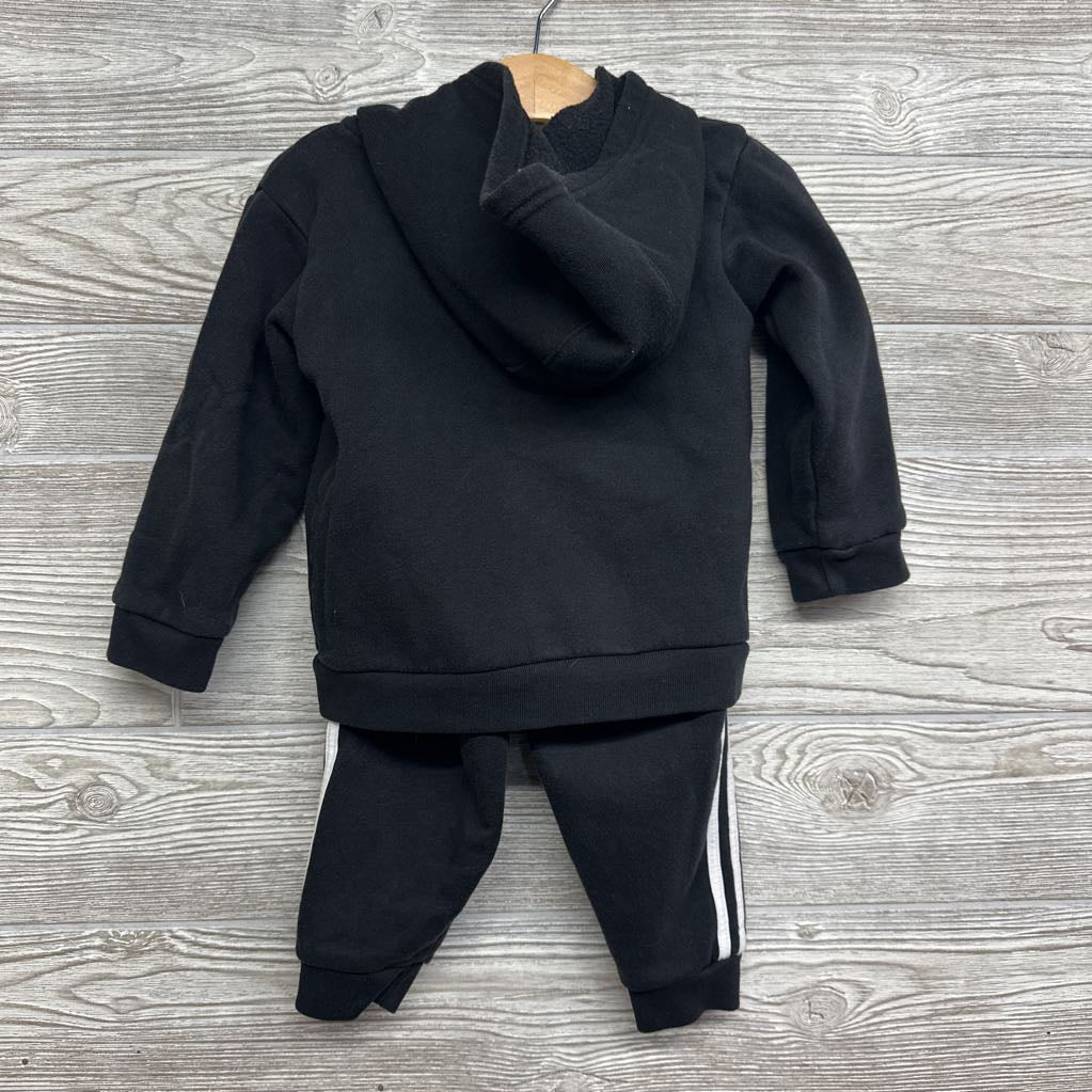 Full Zip Hoodie Logo & Jogger Sweatpants 3 Stripes 18M