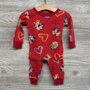 2 Pc LS PJs Hearts 18M