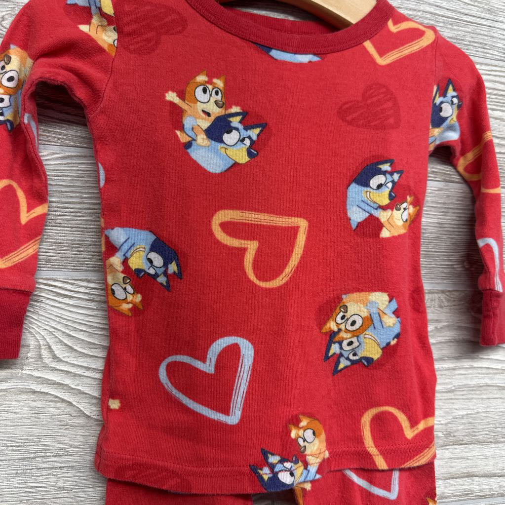 2 Pc LS PJs Hearts 18M