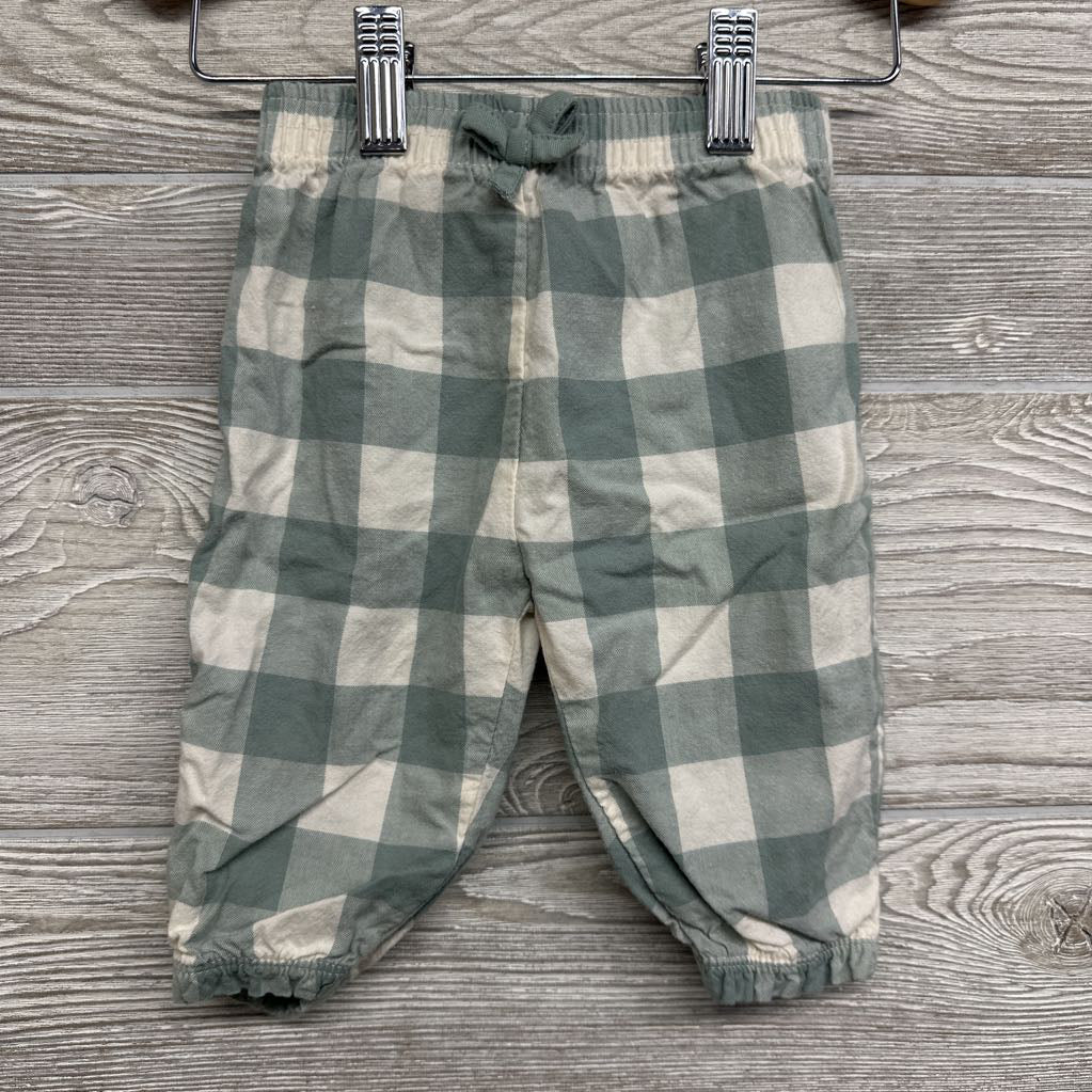 Flutter Sleeve Shirt & Joggers Buffalo Plaid 3-6M