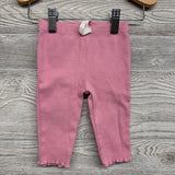 Ribbed Pants Lettuce Trim 6M