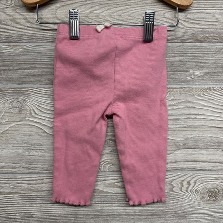 Ribbed Pants Lettuce Trim 6M