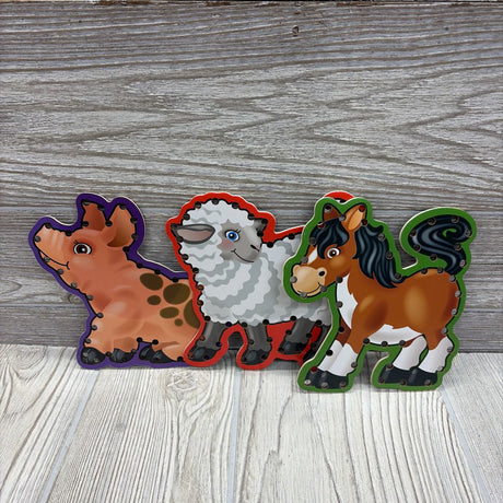 Lace & Trace Activity Set Farm Animals