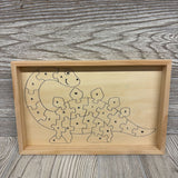 Alphabet Animal Wood Puzzle Dinosaur