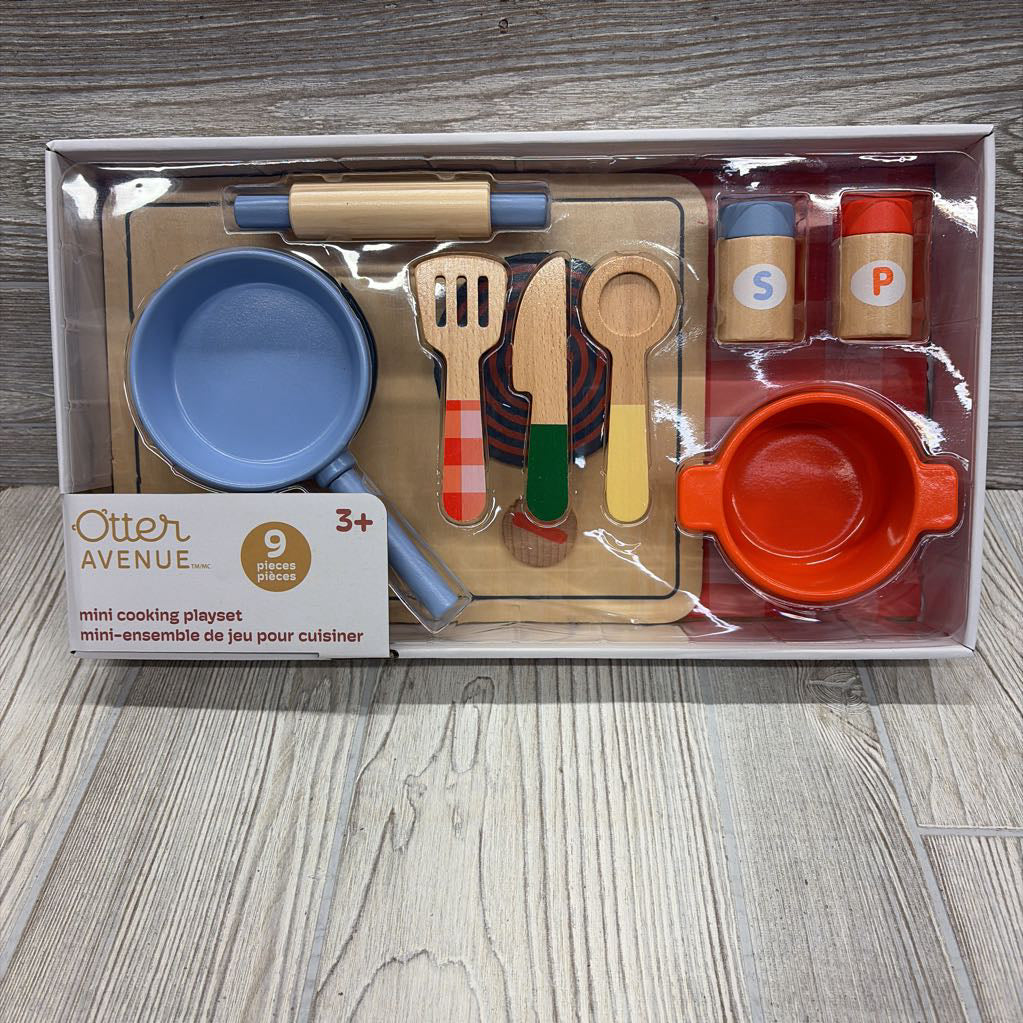 Mini Cooking Wooden Playset