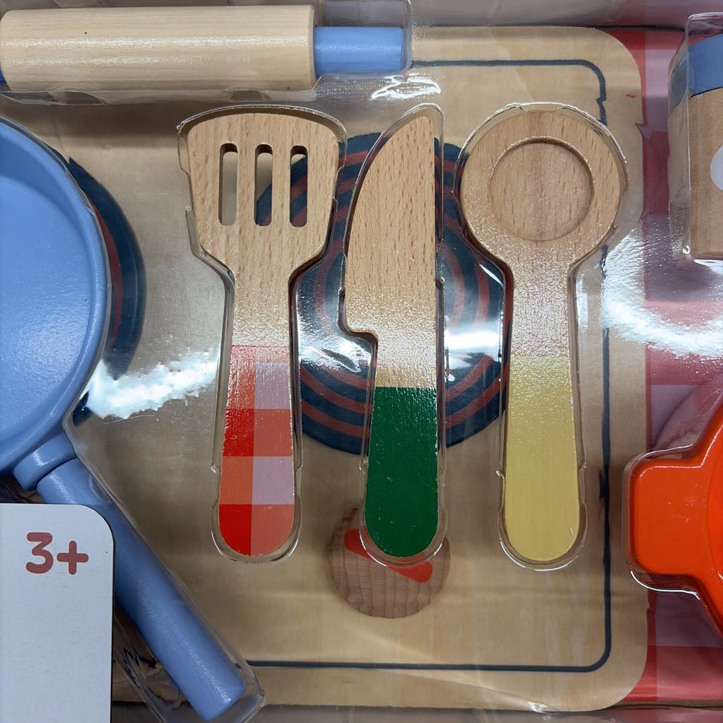 Mini Cooking Wooden Playset