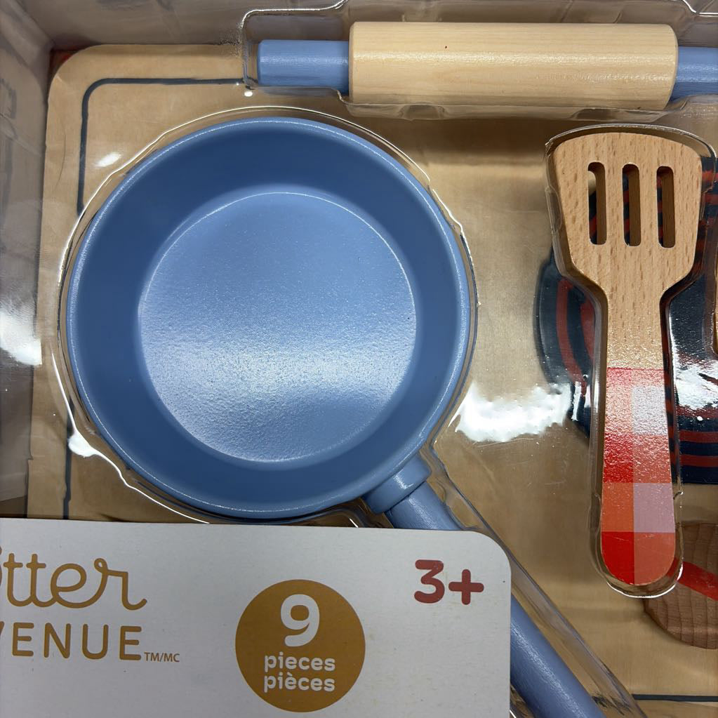 Mini Cooking Wooden Playset