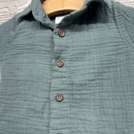 Gauze Button Up Shirt & Shorts 3M