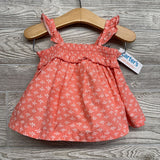 NEW Smocked Tank Top & Shorts Flowers 12M