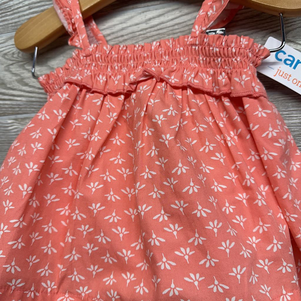 NEW Smocked Tank Top & Shorts Flowers 12M