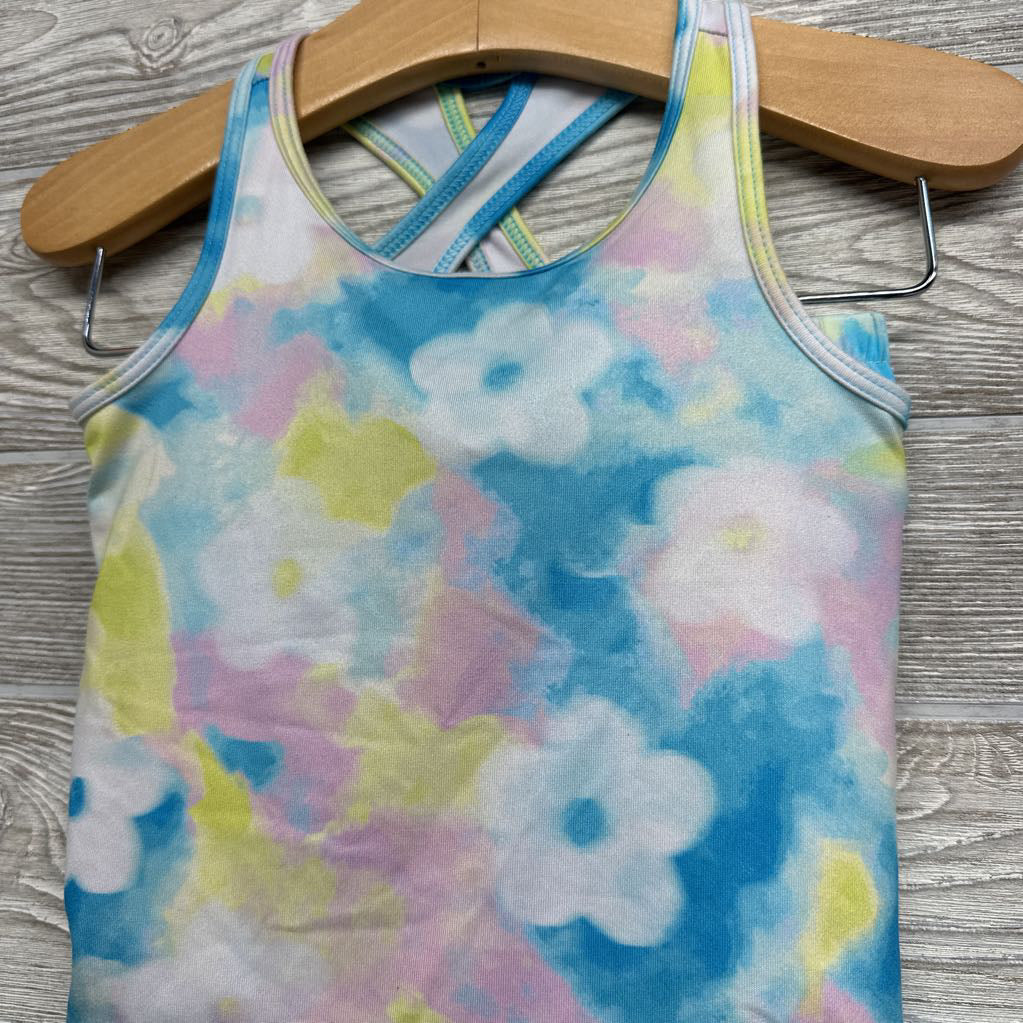 Active Tank Top & Shorts Tie Dye Flowers 12M