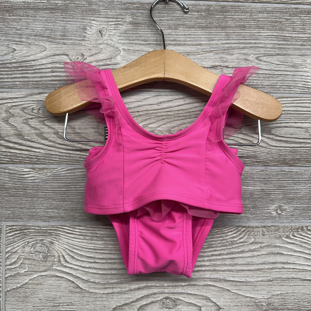 2 Pc Swimsuit Tulle Ruffles 12M