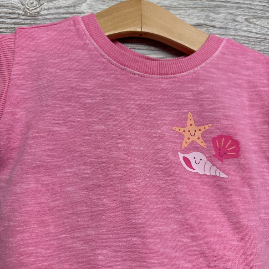 Sleeveless Shirt Seashells & Terry Shorts 12M