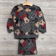 Crewneck & Ribbed Flare Pants Minnie Mouse 3T