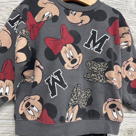 Crewneck & Ribbed Flare Pants Minnie Mouse 3T