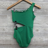 Textured Swimsuit Scallop Trim 10-12